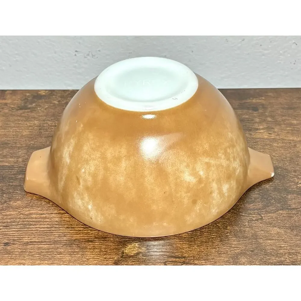 Vintage Pyrex Town & Country 441 Brown Cinderella Bowl 1-1/2 Pint- Restored